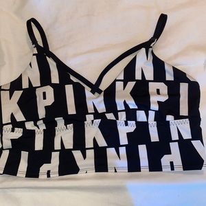 pink strapy bralette